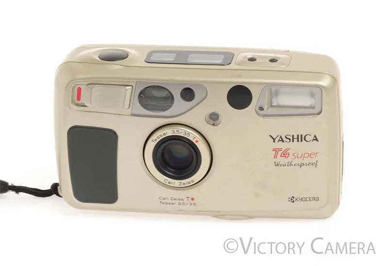 Yashica T4 Super Weatherproof 35mm Film Point & Shoot w/ WLF -Cool-