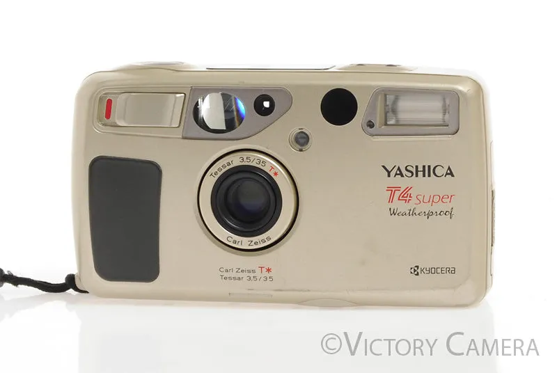 Yashica T4 Super Weatherproof 35mm Film Point & Shoot w/ WLF -Cool-